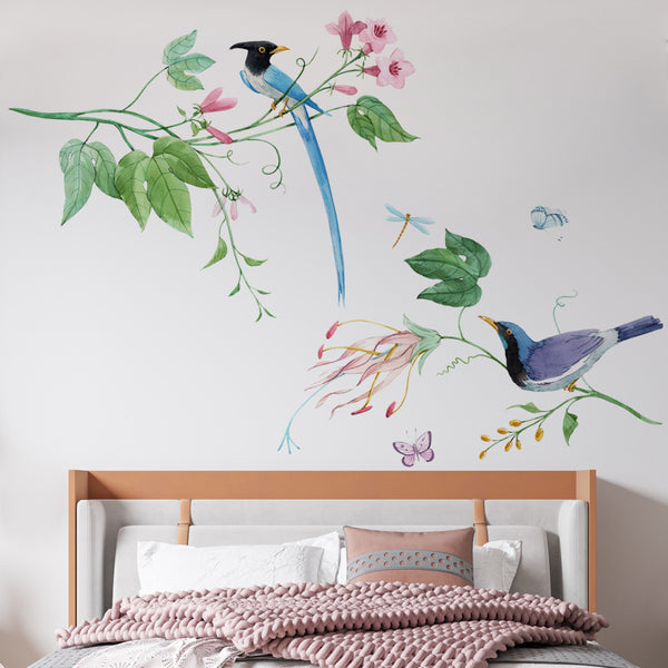 PVC Peacock Southeast Wind Sticker Wall