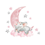 Moon XINGX Sleeping Elephant Wall Sticker