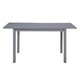 59 Extendable Dining Table, Modern House Dining Room Table For 4-8, Wooden Kitchen Table , Dining Room, Working Office, Home Living Room Furniture For Small Space, Dark Gray