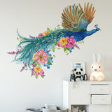 PVC Peacock Southeast Wind Sticker Wall