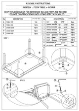 7pcs Dining Set Dining Table 6 Side Chairs Clean Espresso Finish Cushion Seats X Design Back Chairs