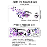 English Slogan Eye Butterfly Wall Sticker