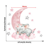 Moon XINGX Sleeping Elephant Wall Sticker