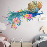 PVC Peacock Southeast Wind Sticker Wall